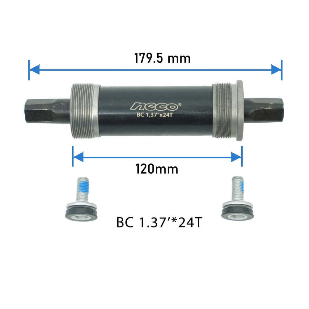 EXTRA WIDE Bicycle Bottom Bracket for 26" x 4.0 Fat Wheel E-Bike 179mm