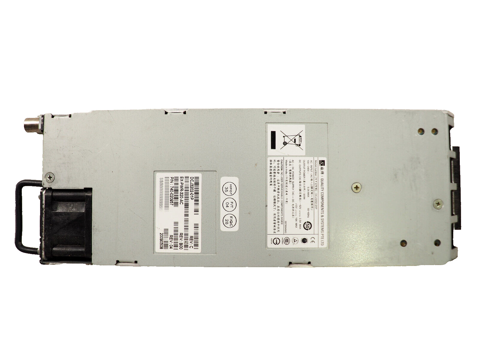 Juniper EX3200 EX4200 DCJ3202-01P EX-PWR-320-AC 740-020957 320W Power Supply