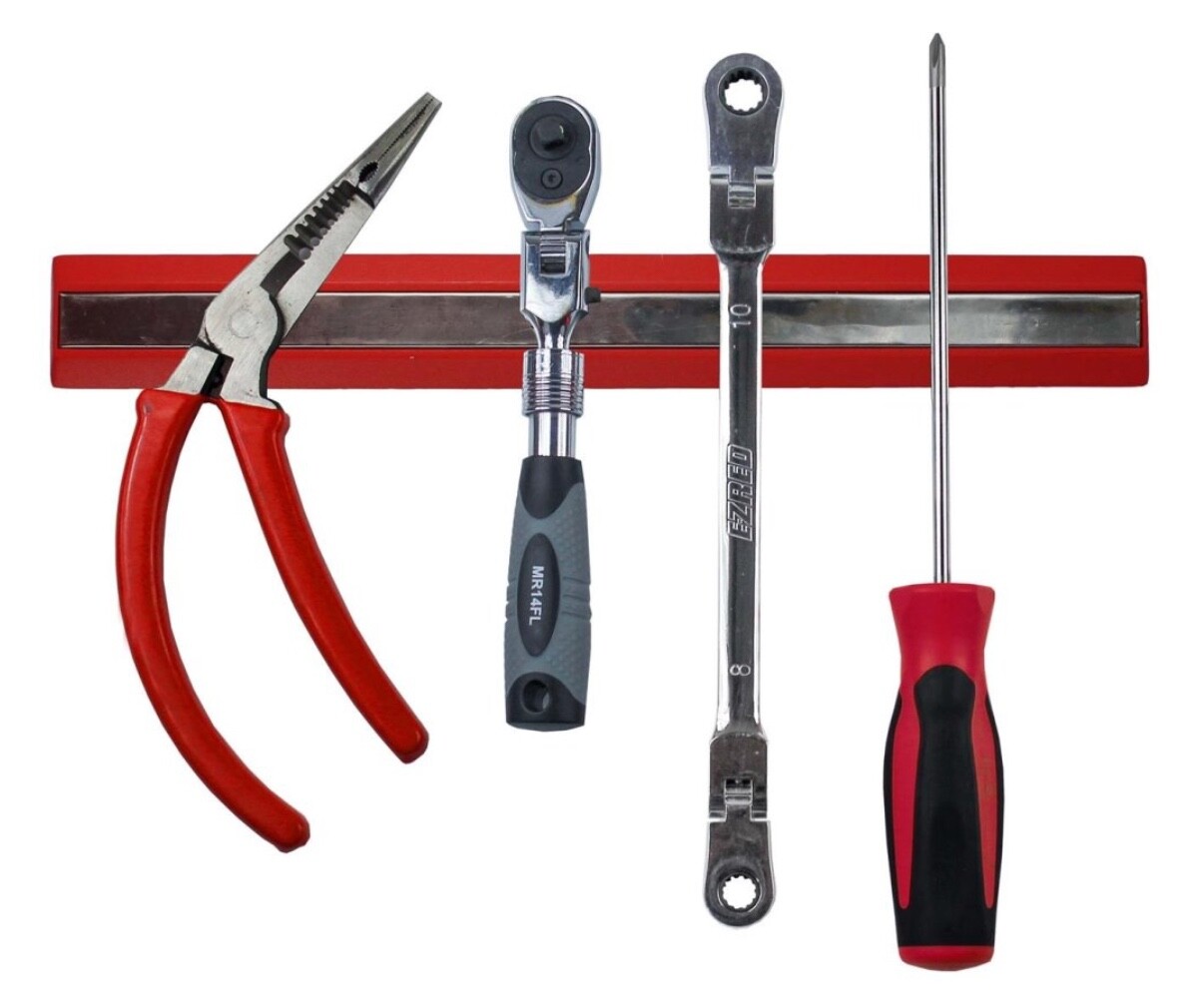 EZRED #SR10 - 10" RED MAGNETIC ORGINIZER STRIP