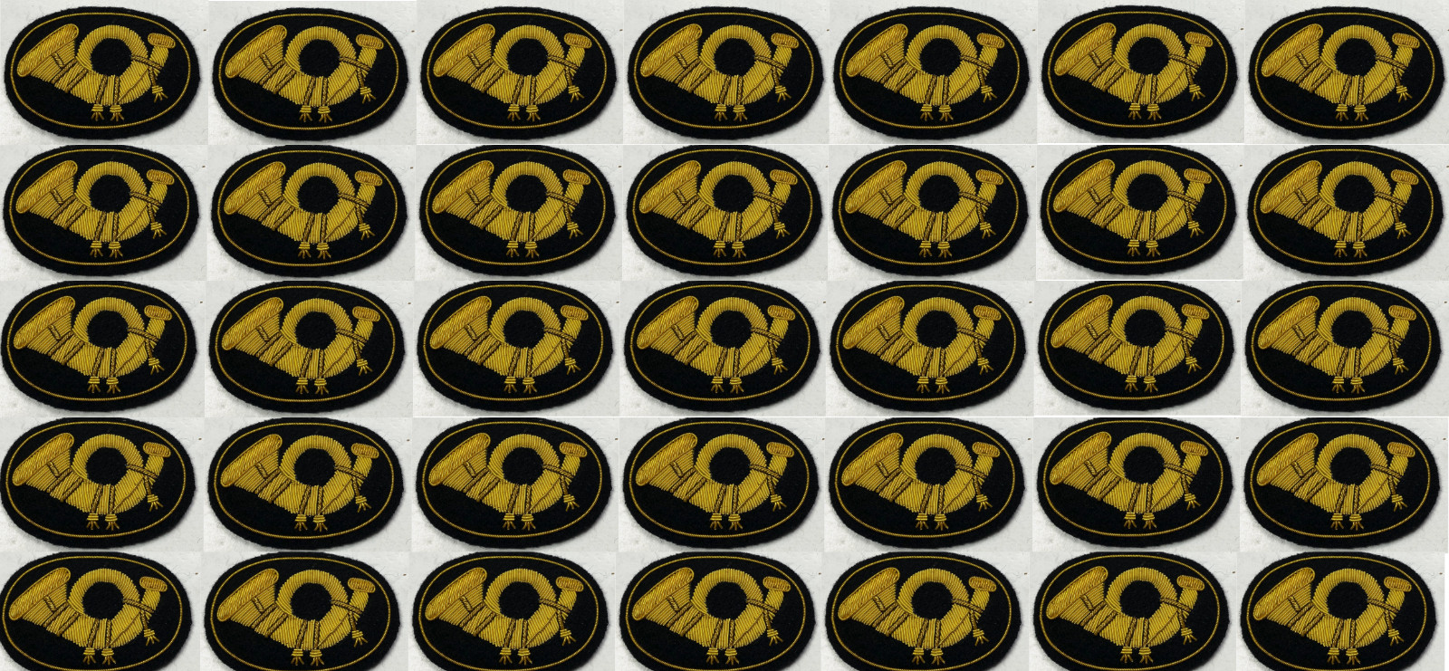 35 X CIVIL WAR INFANTRY HAT CAP KEPI INSIGNIA-LARGE