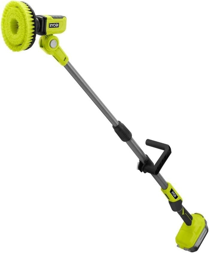 ryobi one 18v cordless telescoping power scrubber