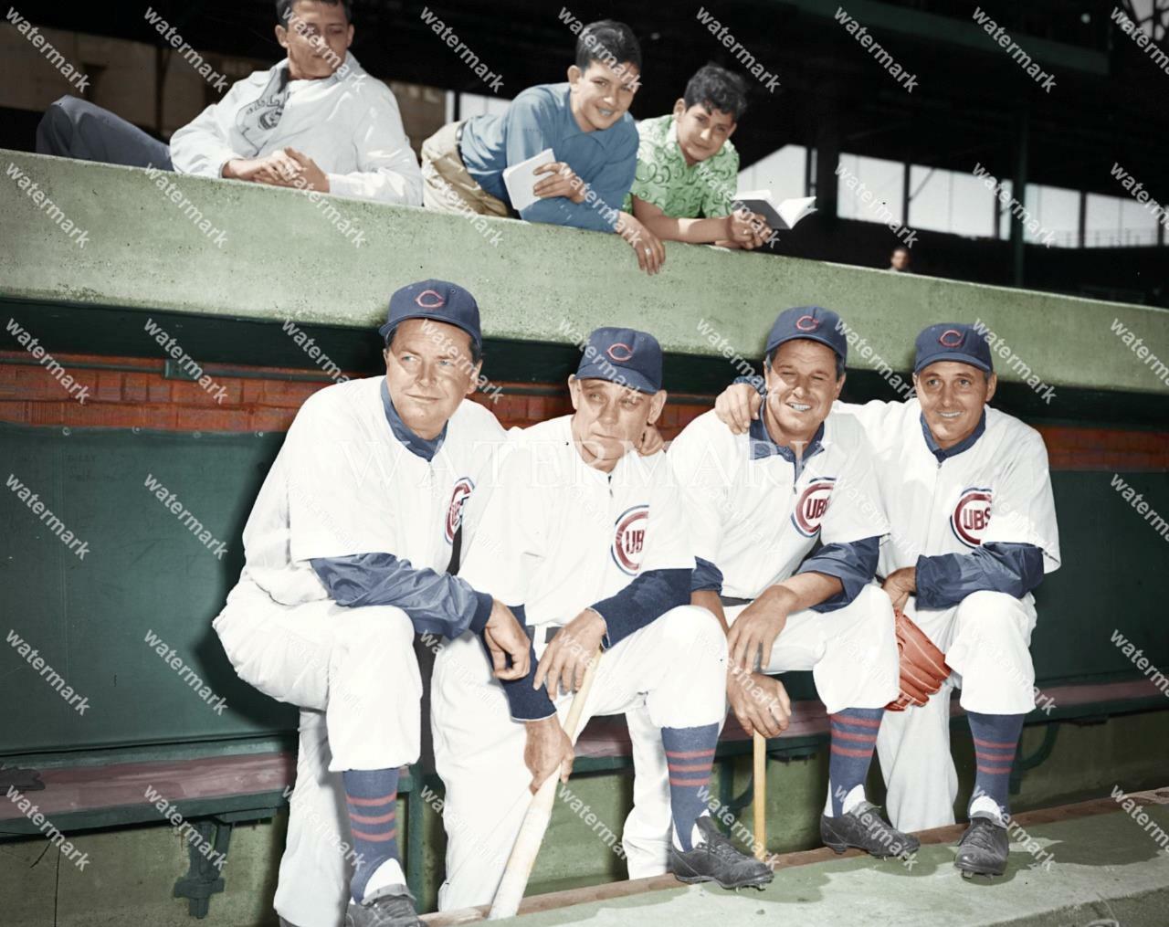 EL334 Stan Hack - Ray Blades - Bob Scheffing 8x10 11x14 16x20 Colorized Photo