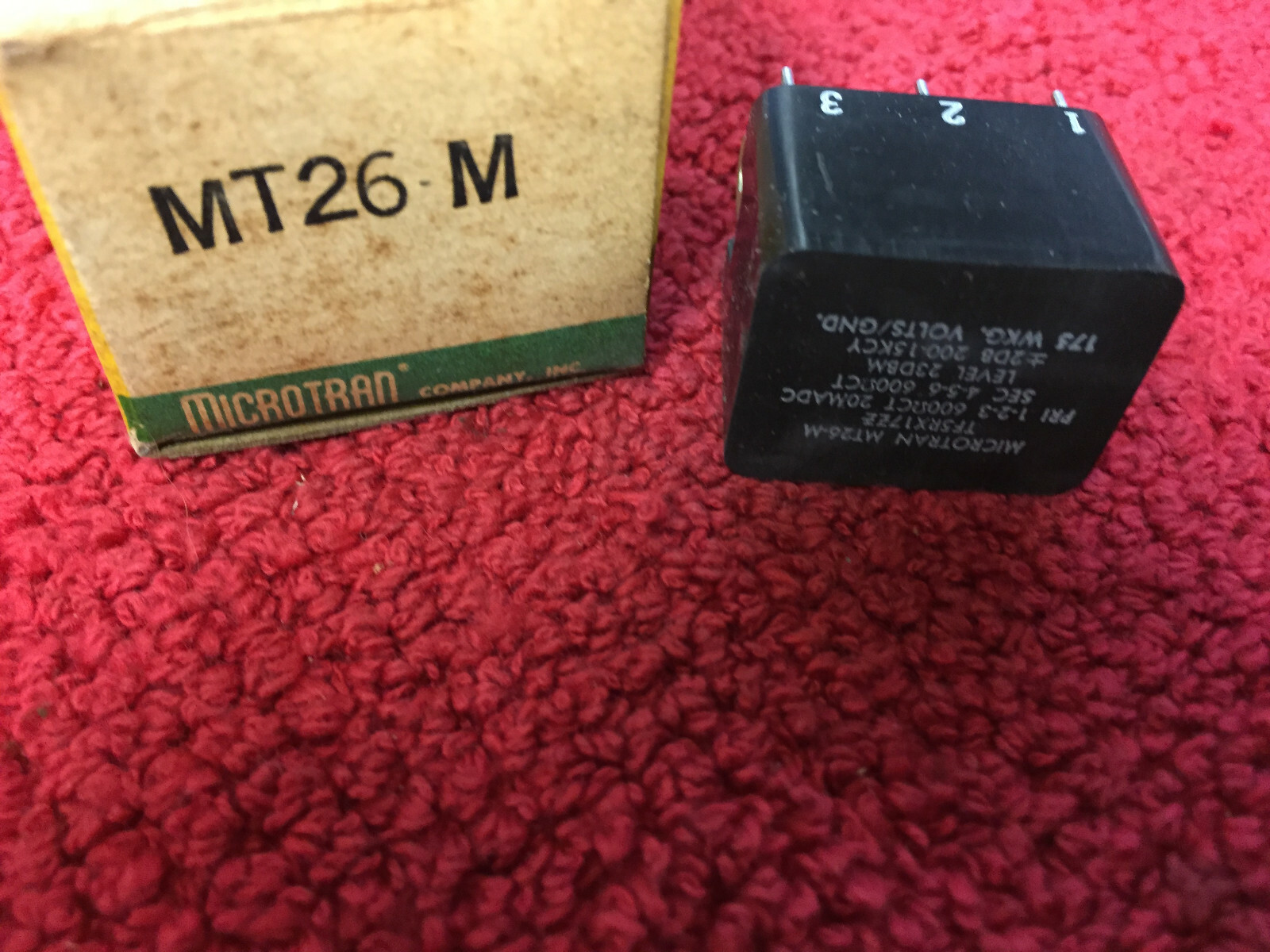 MT-26M MICROTRAN TRANSFORMER NEW OLD STOCK