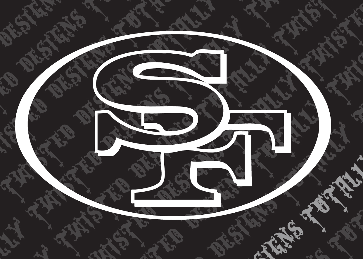 San Francisco 49ers vinyl decal sticker car truck motorcycle nfl football
