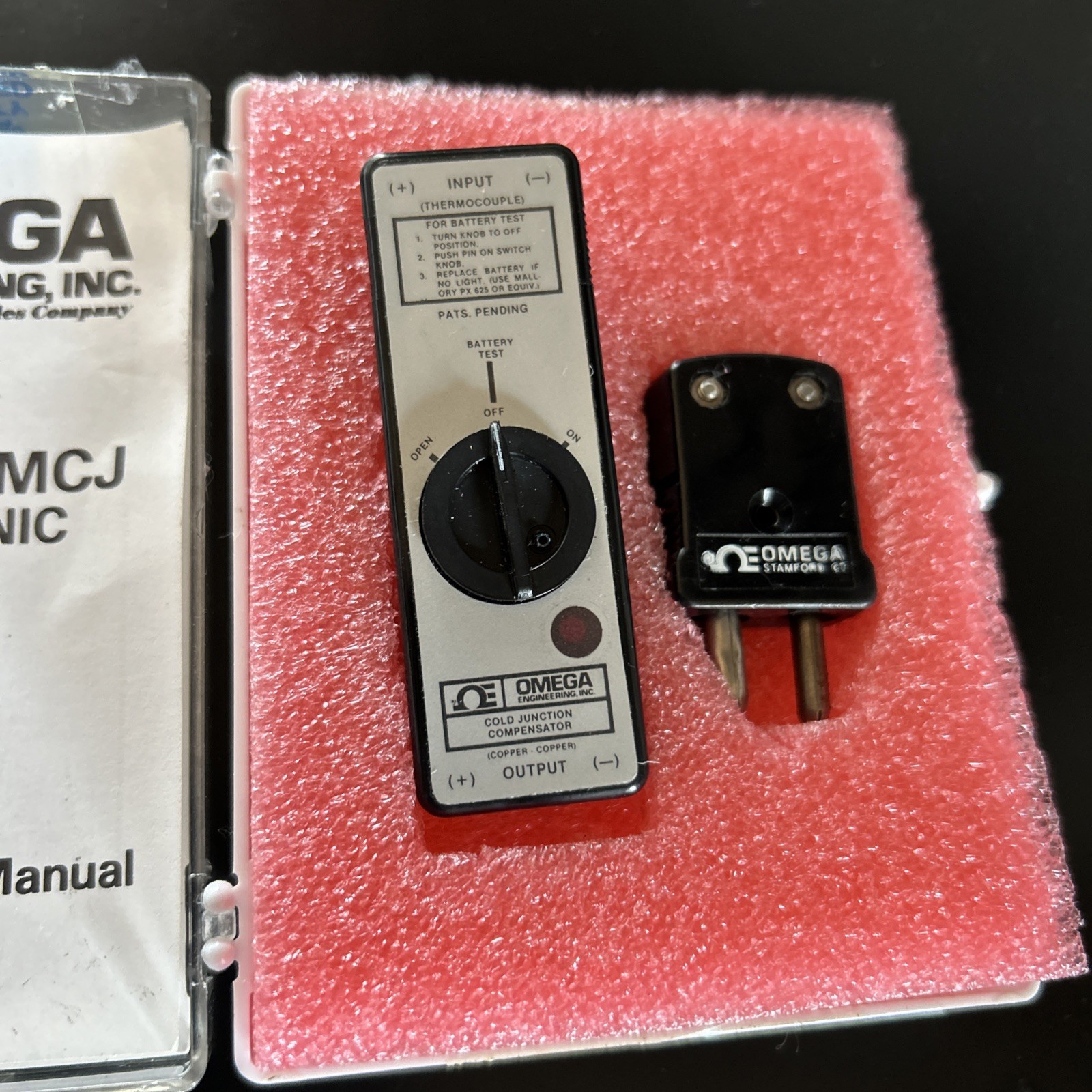 OMEGA MCJ-E Cold Junction Compensator Miniature Electronic Ice Point Used