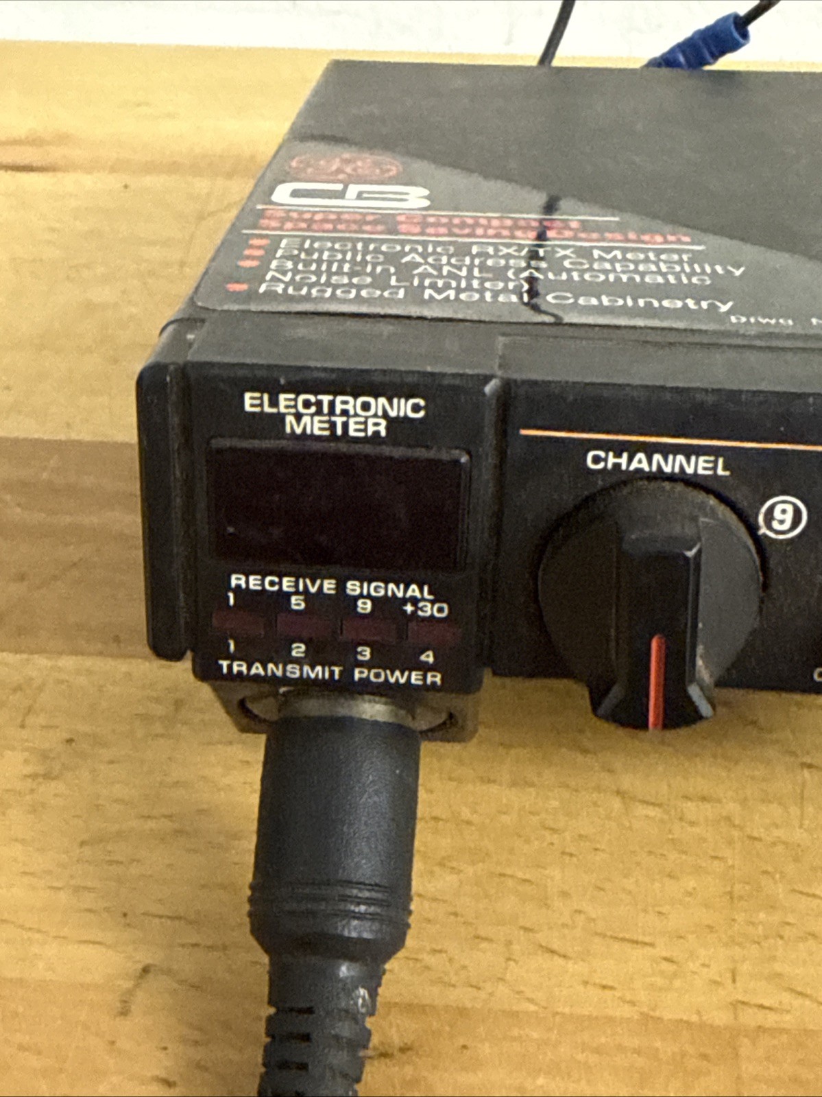Vintage General Electric GE Model 3-58080A CB transceiver - UNTESTED
