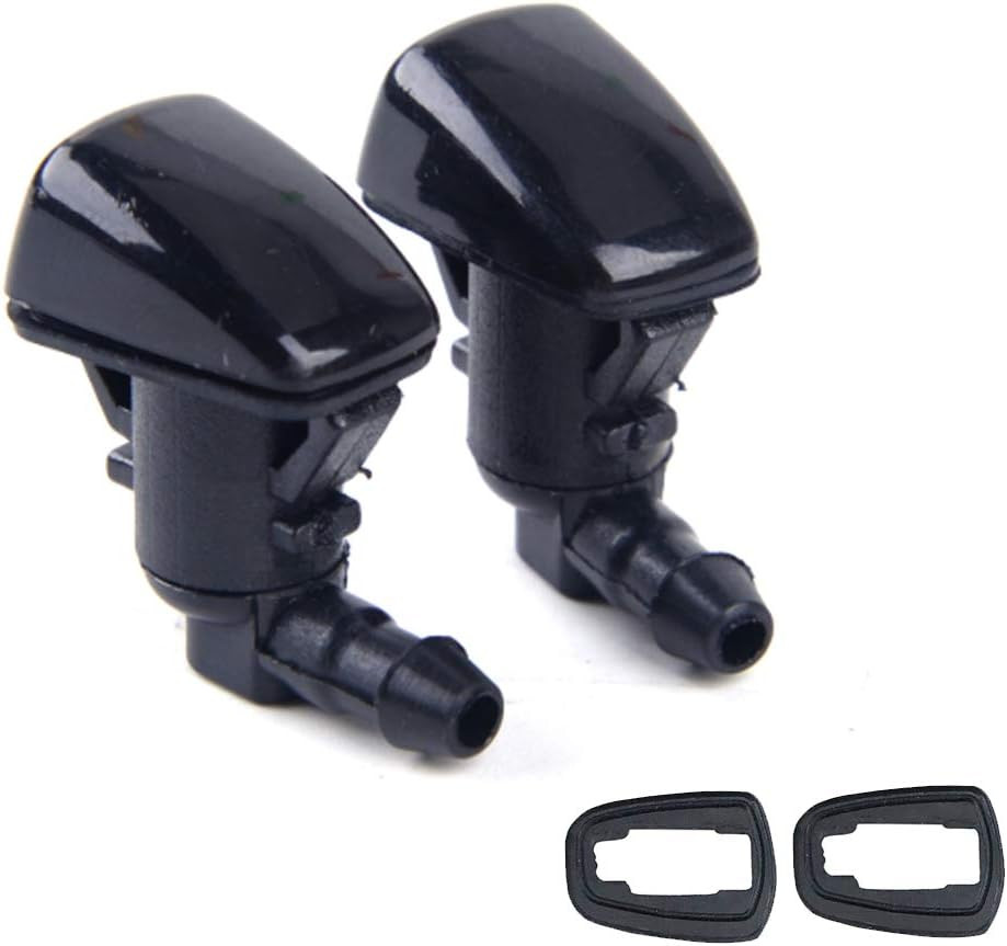2 Pcs Front Windshield Washer Wiper Nozzle Spray Jet Fits for Ford 2008 2009 201