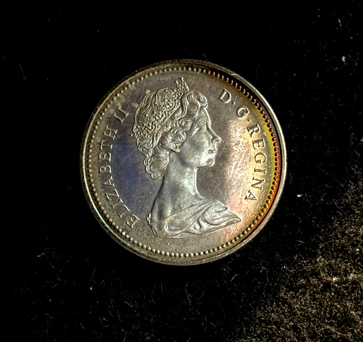 1971 Canada British Columbia Silver Dollar Gorgeous Toning and Luster