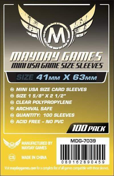 Mini USA Card Sleeves (41x63mm)