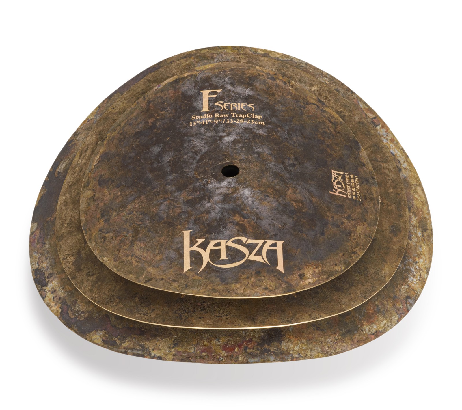 Kasza - TRAPCLAP13 - 13/11/9 Trap Clap Three Cymbal Stack