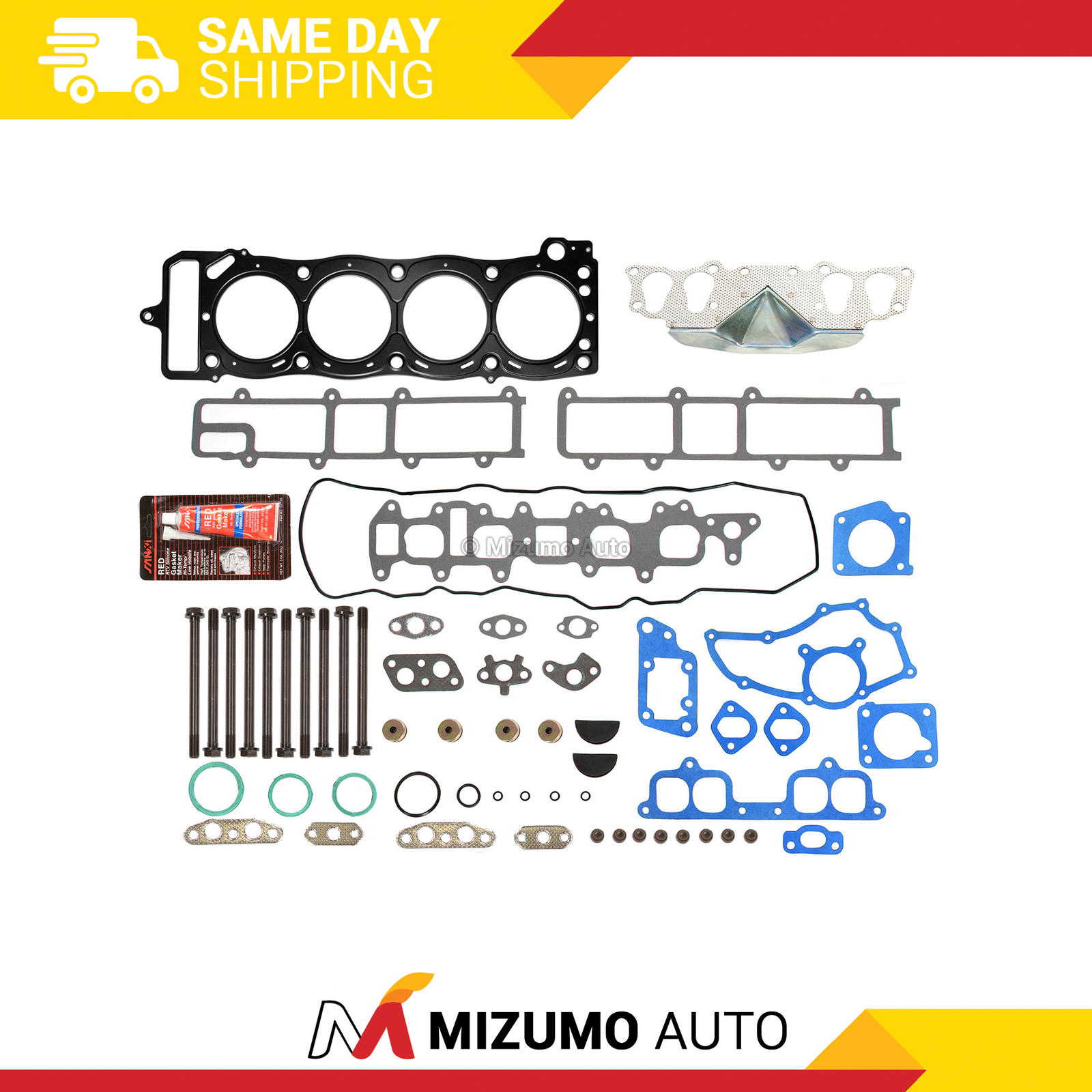 MLS Head Gasket Bolts Set Fit 85-95 Toyota Pickup 2.4 SOHC 22R 22RE 22REC