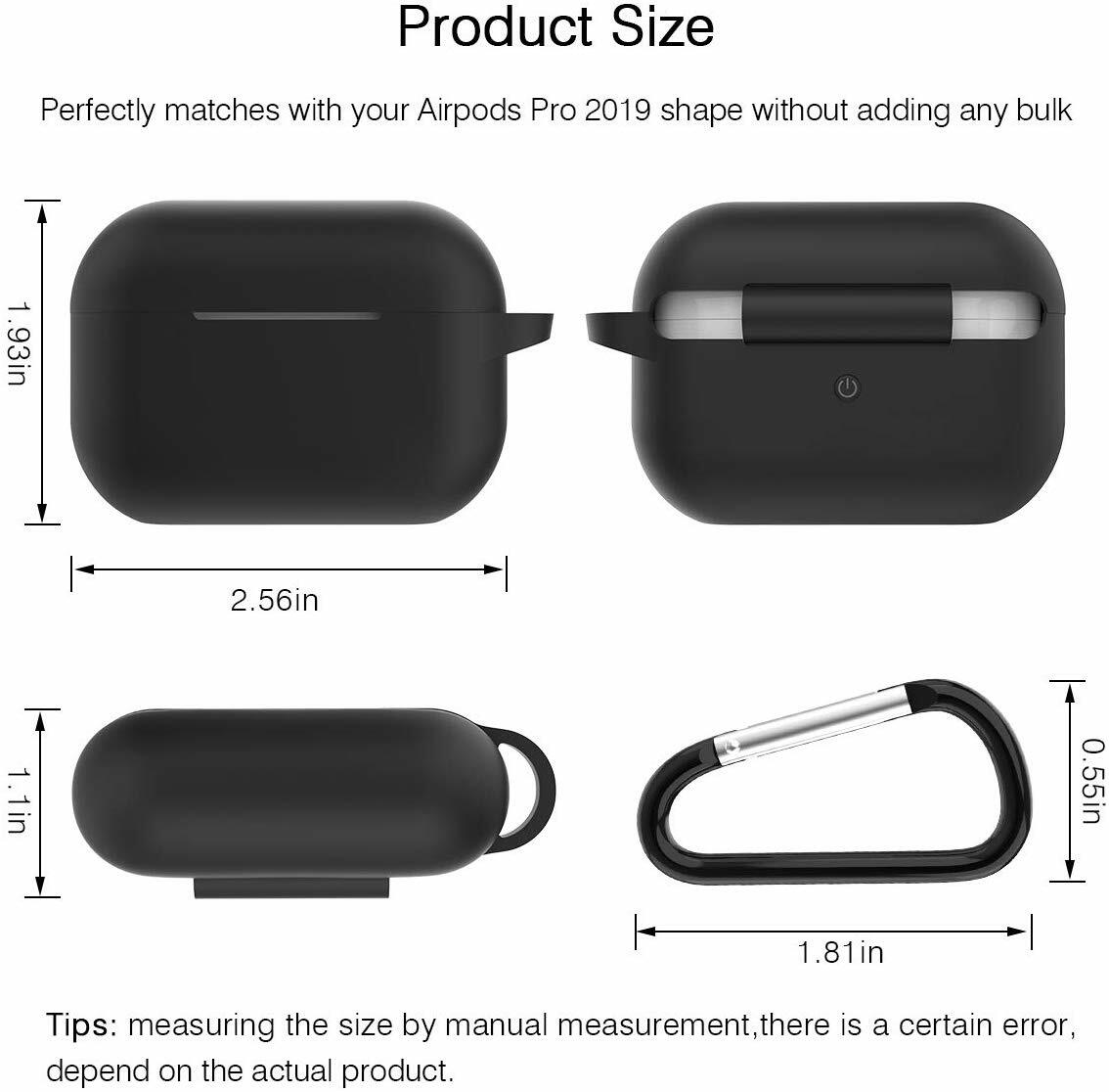 For Apple AirPods PRO Wireless Charging Case Silicone Cover Protective Skin