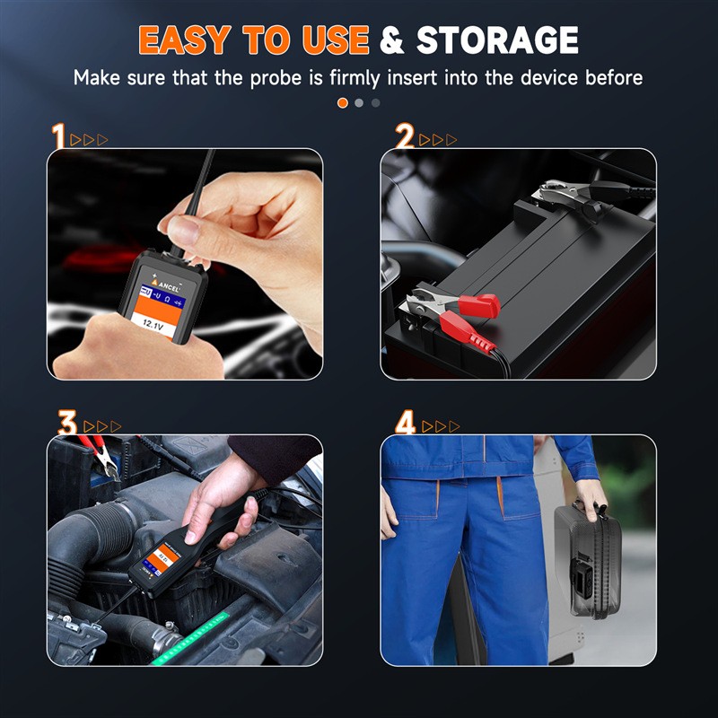 Car PowerScan probe Electrical Tester power Circuit Tester PB50 12/24V