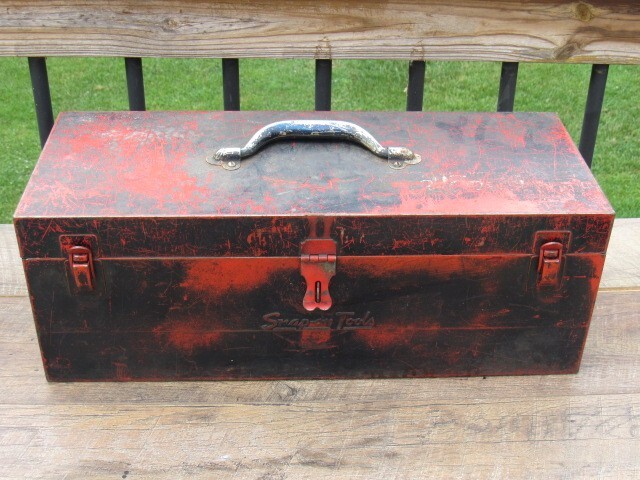 VINTAGE KRA-24 SNAP ON KRA 24 RED METAL TOOL STORAGE BOX UNDERLINE KRA24 NO TRAY