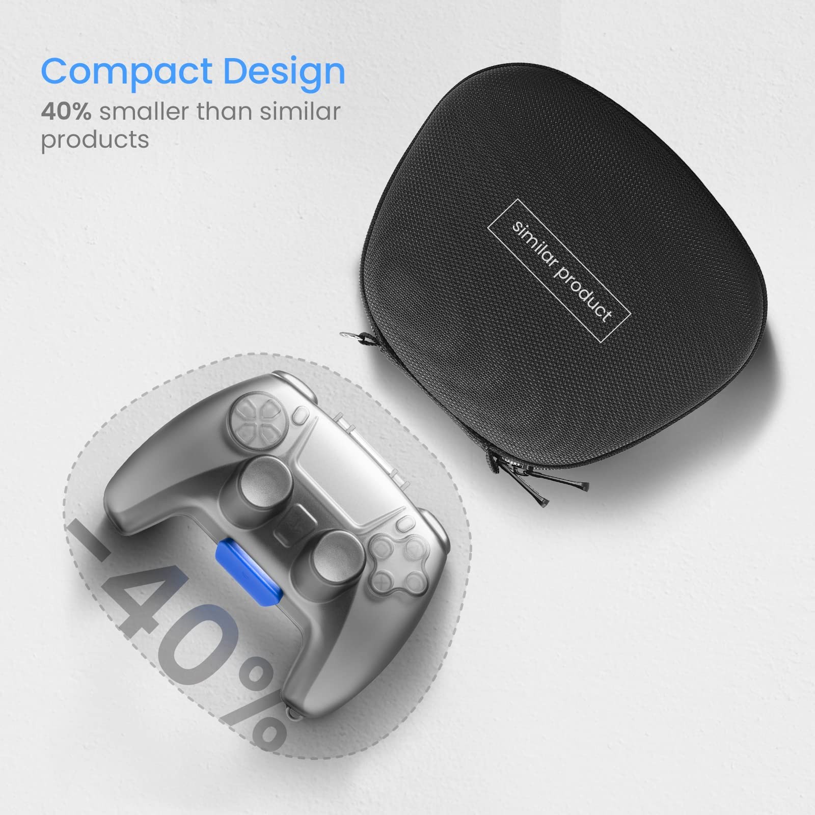 tomtoc PS5 Wireless Game Controller u0026 Remote Case, Smokey Crystal