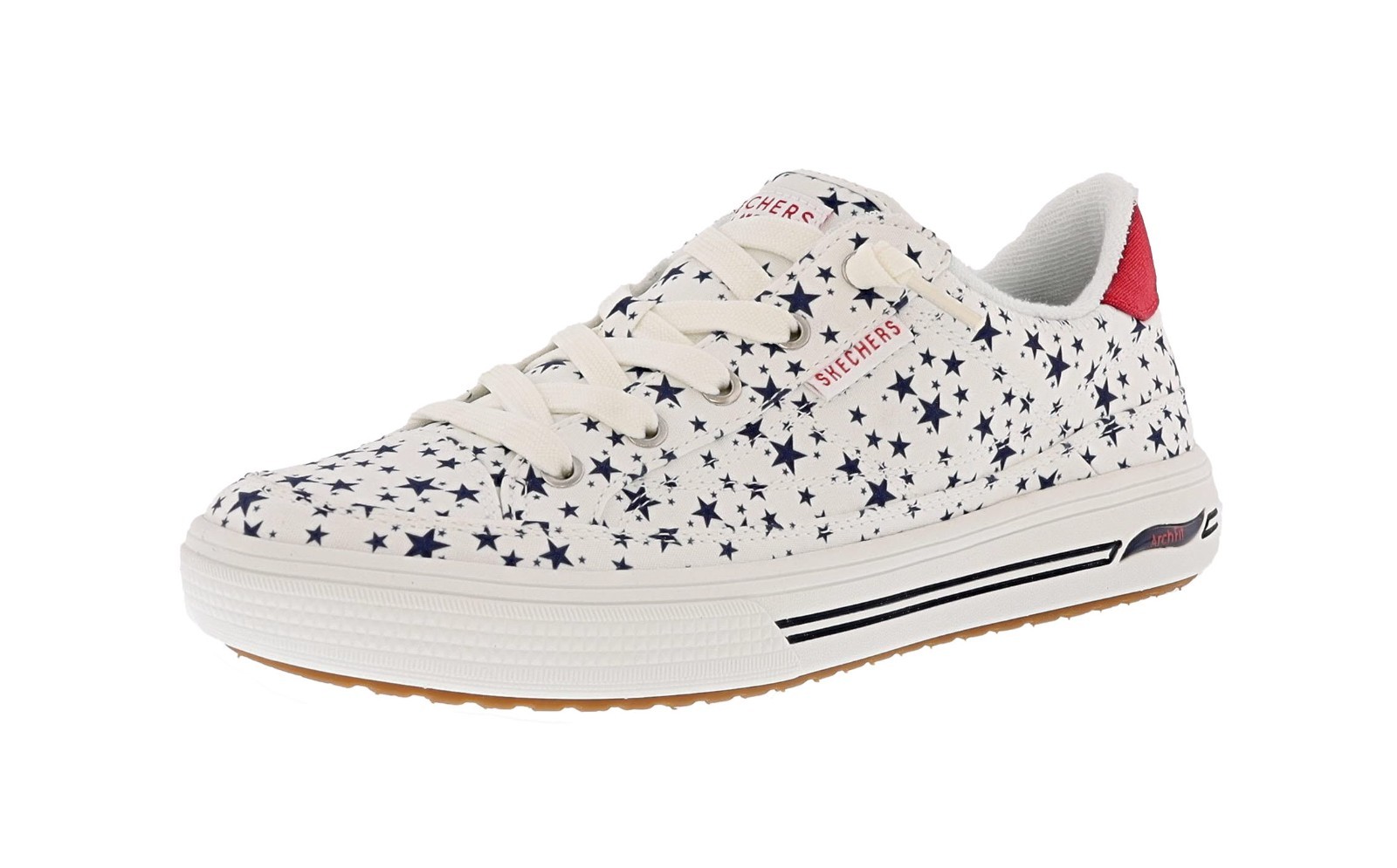 SKECHERS WOMEN'S ARCH FIT ARCADE- BORN FREE 177216/WNVR CANVAS UPPER SHOES