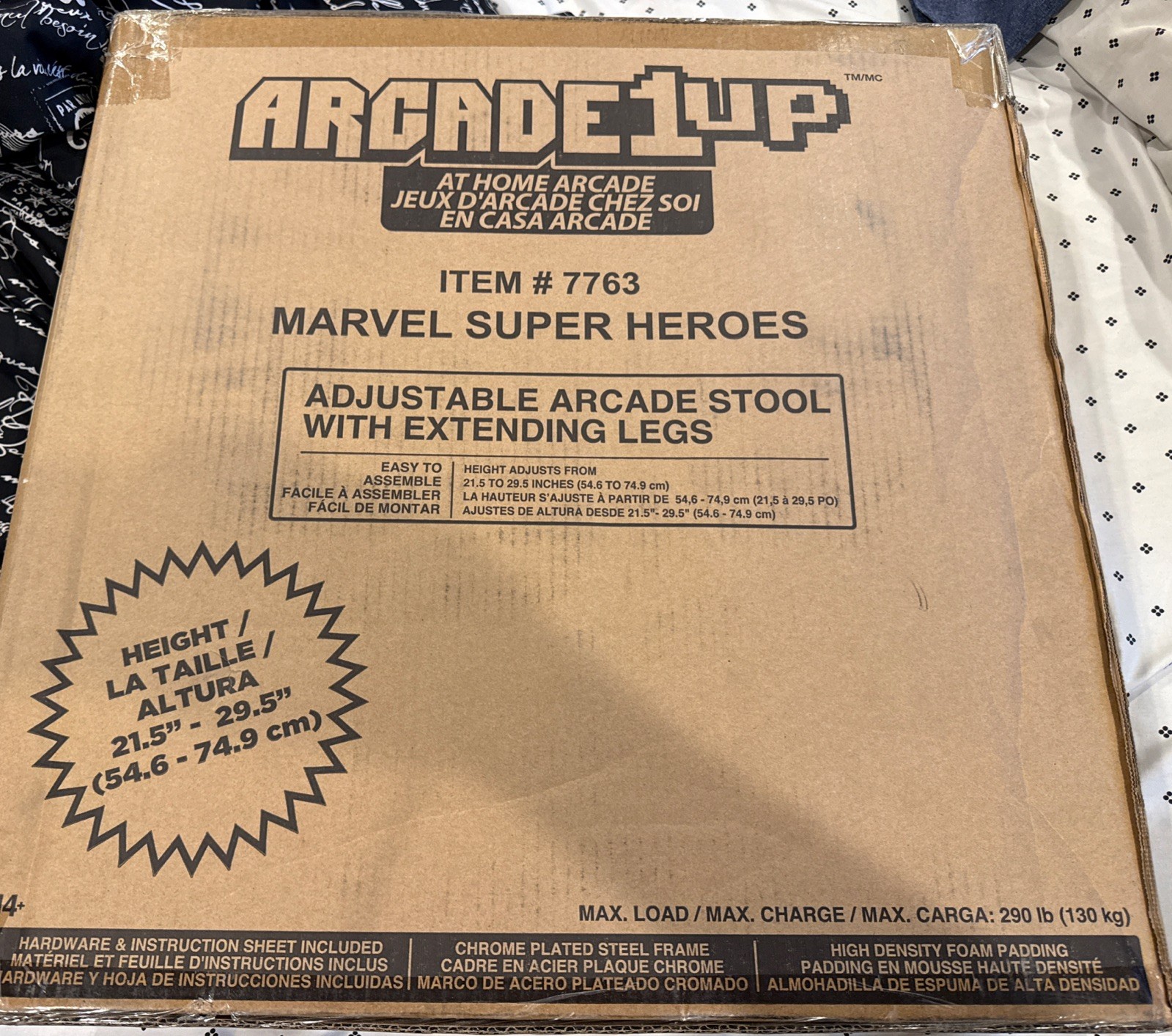 Arcade1Up Marvel Superheroes Capcom  Arcade Game Stool Sealed Original Packaging