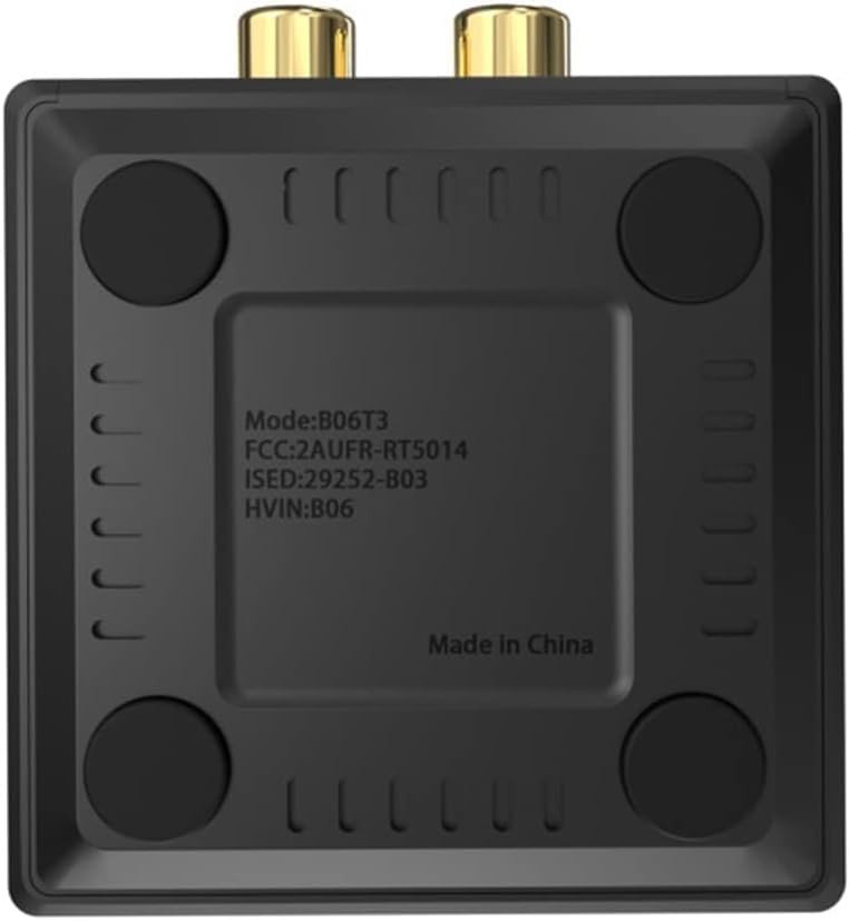 B06T3 Bluetooth 5.3 Receiver, 100ft RCA Bluetooth Audio Adapter for 3.5mm Jac...