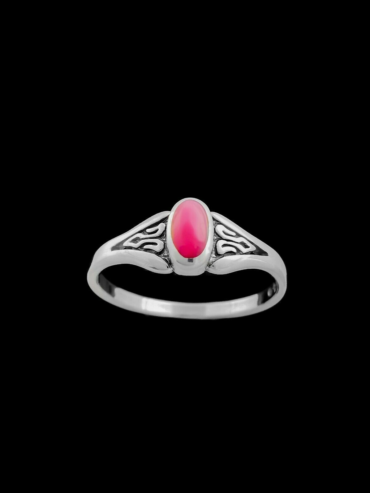 Pink Statement Ring • 925 Sterling Silver • Bold and Eye-Catching Design