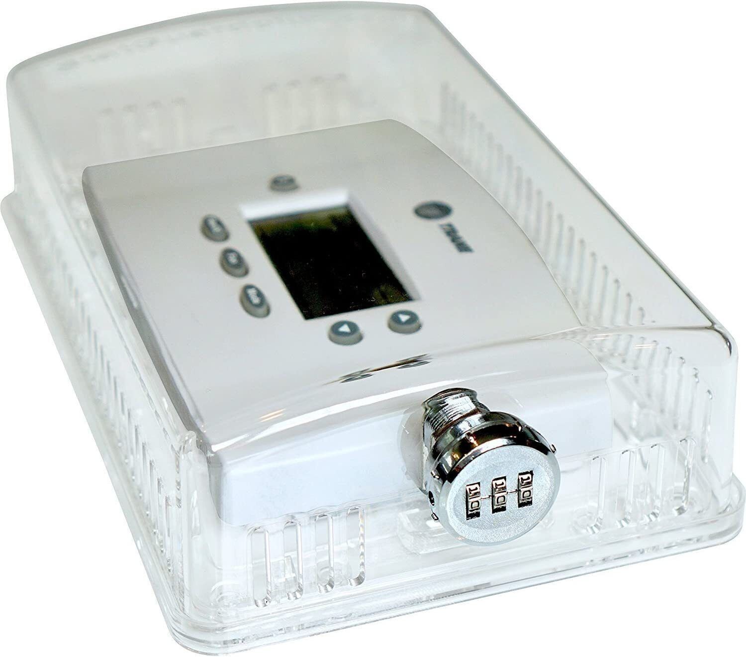 StatGuardPlus Universal Thermostat Guard Clear Changeable Code Combination Lock