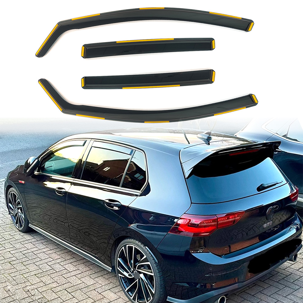 In-channel Window Visor Rain Guard For Volkswagen Golf MK8 GTI Golf R 2022-2026