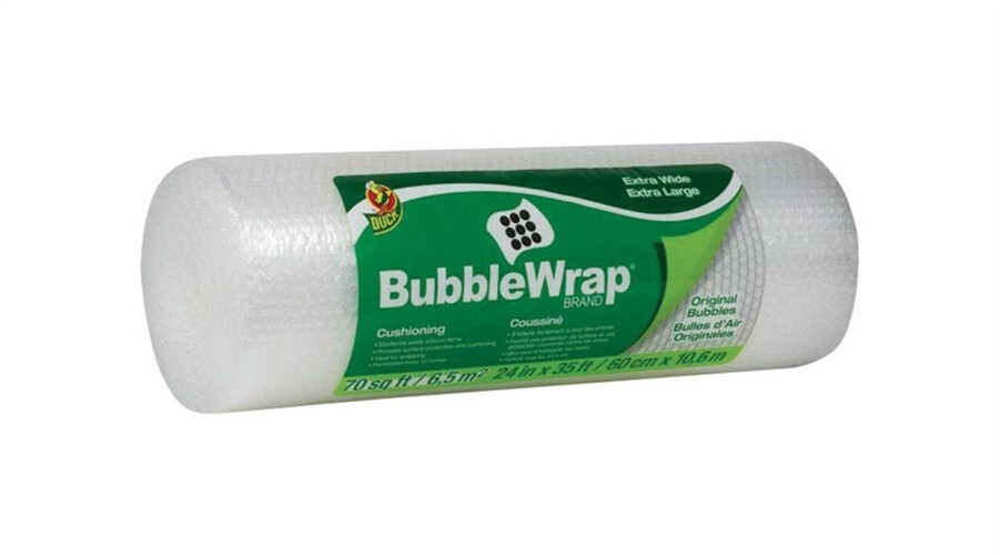 Duck 286688 Extra Large Bubble Wrap 24 W in. x 35 L ft. for Surface Protection