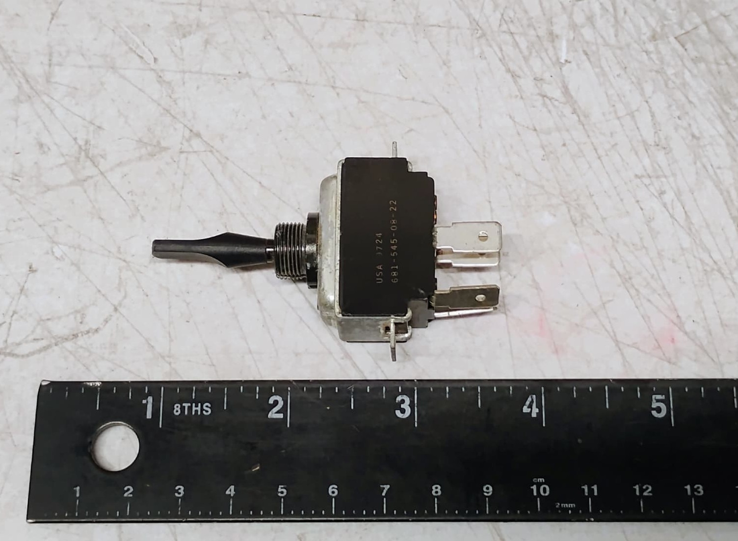 NOS - DPST TOGGLE SWITCH for Freightliner 681-545-08-22 Ref. # 59024-37 8956K899