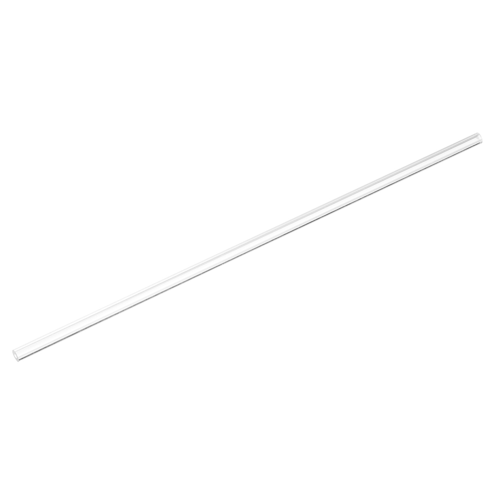 2pcs Clear Rigid Tubing Pipe 3mm(1/8") ID x 7mm OD 305mm Plastic Tube