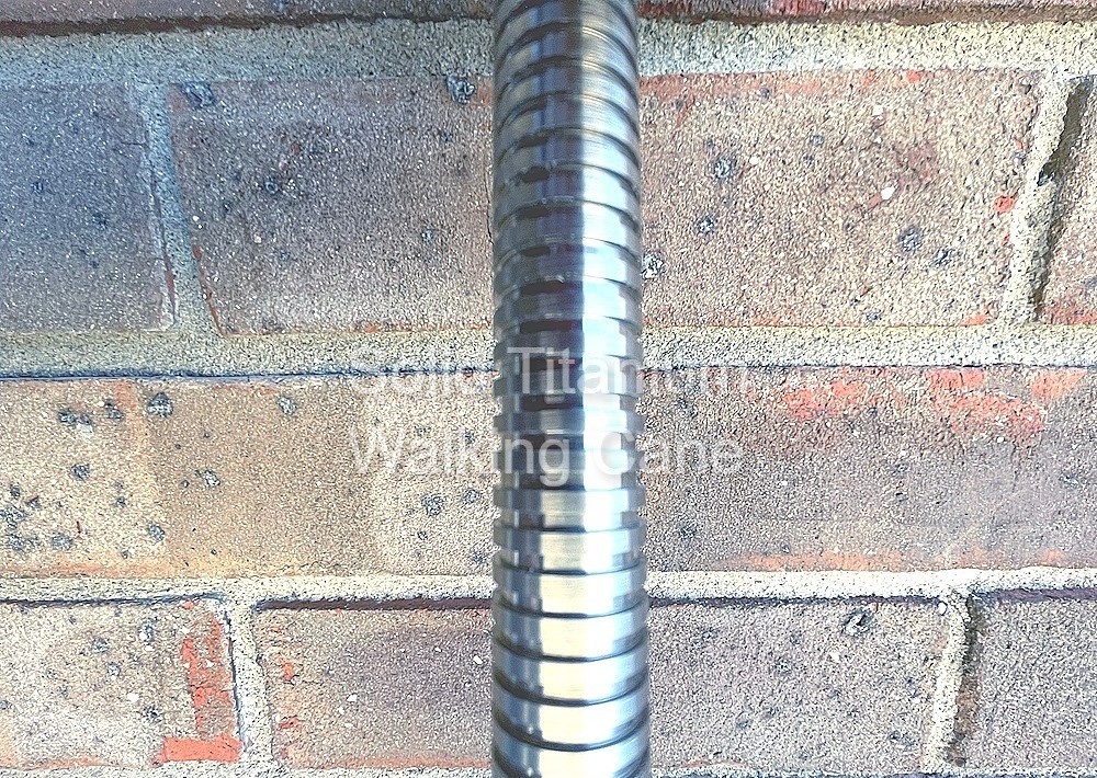 Solid Titanium Walking Cane - Derby Style T-Handle Extraordinary Custom Quality