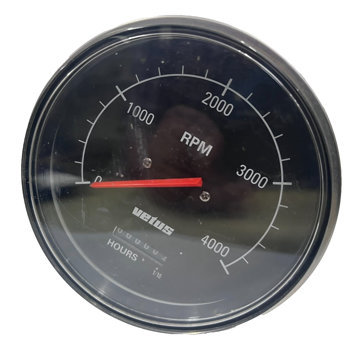 VETUS Hour Meter Hours 1/10 0-4000 RPM Tachmeter w alternator 100 mm dial