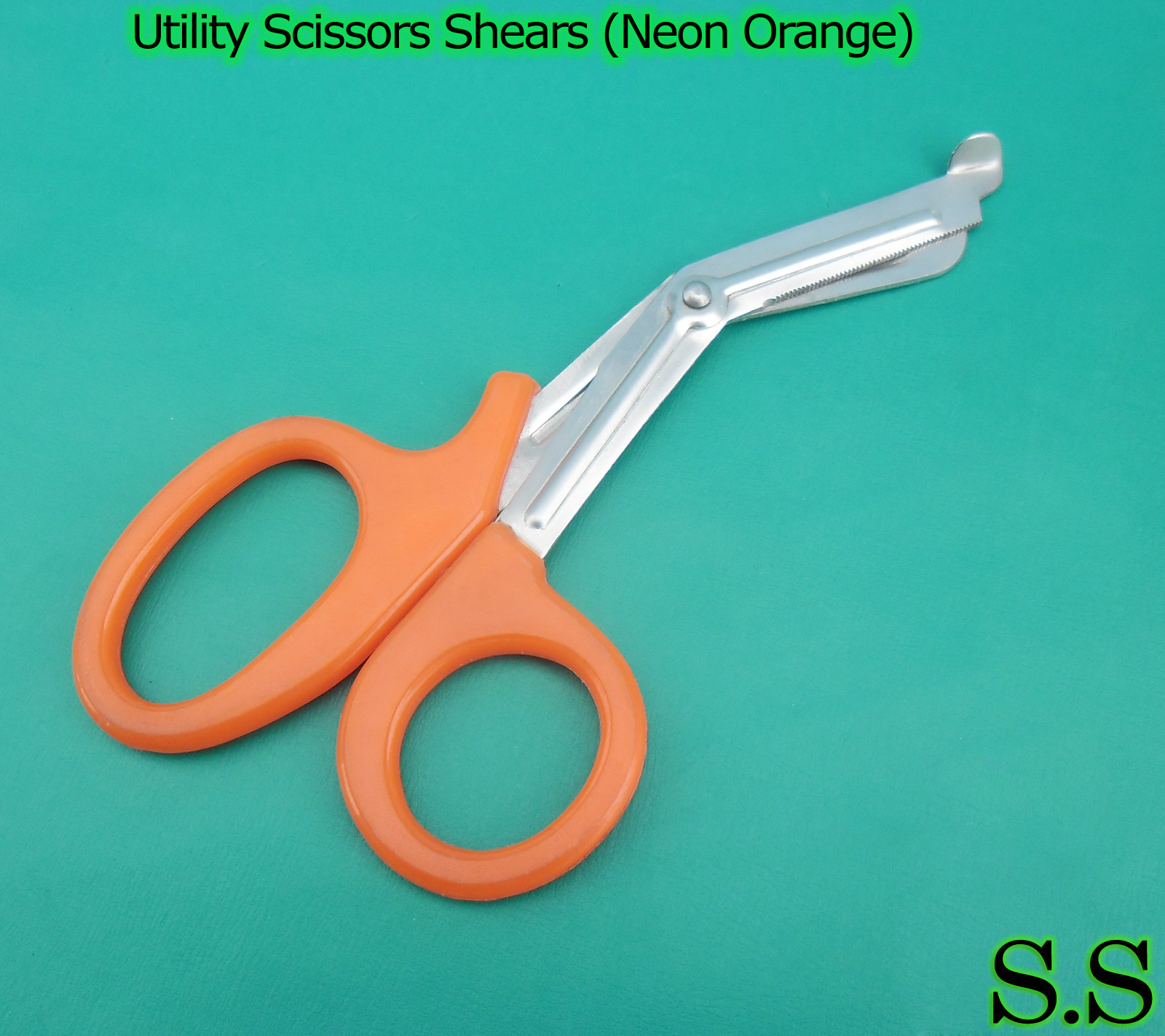 24 EMT Utility Scissors Shears 5.5" (Neon Orange)