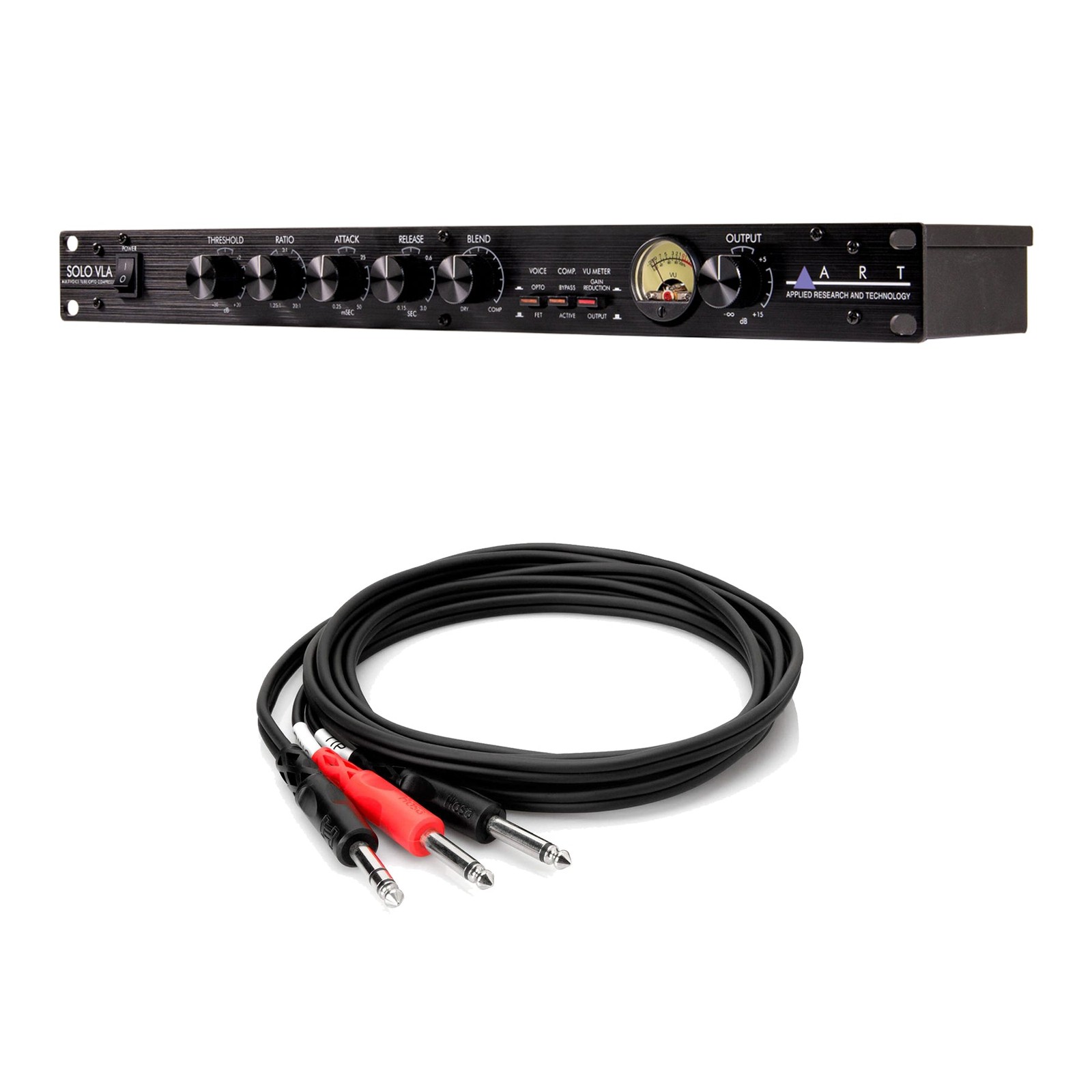 ART Solo VLA Compressor Bundle with Hosa STP-202 Insert Cable