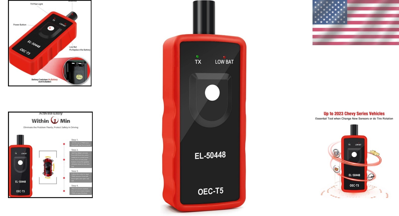 Professional-Grade TPMS Relearn Tool for GM Series Vehicles - 2023 Version