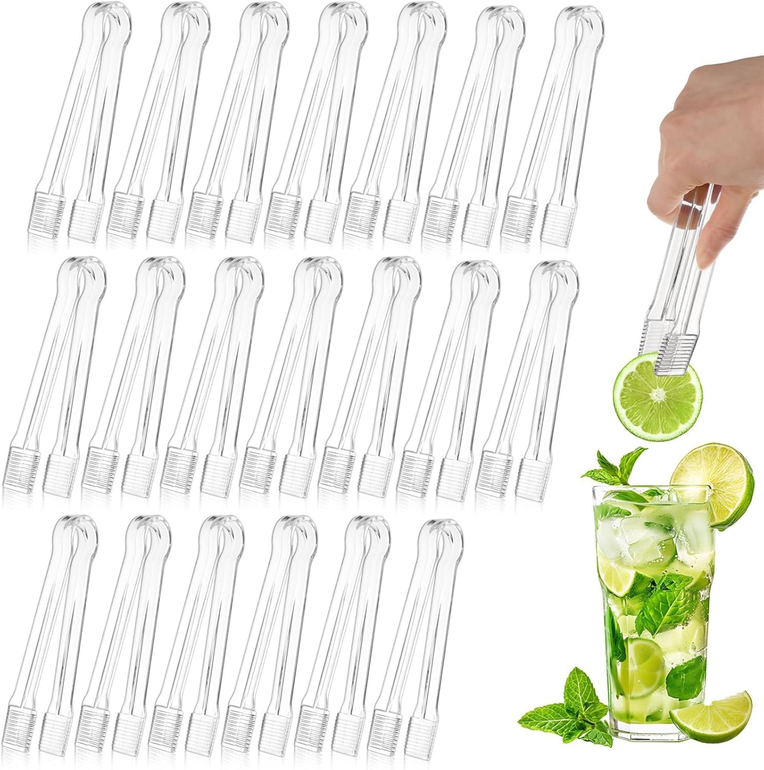 Plastic Serving Tongs, Disposable Plastic Tongs, Clear Kitchen