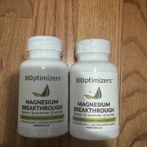 2 Pack- Bioptimizers Magnesium Breakthrough all 7 essential forms, 60 capsules