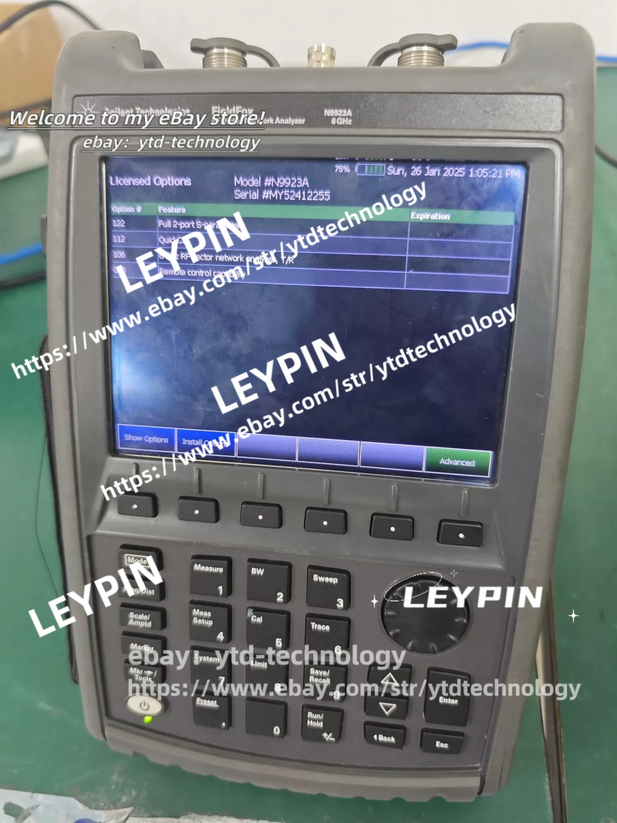 Keysight/ AGILENT N9923A FIELDFOX RF VECTOR NETWORK ANALYZER 6GHz#ytd--