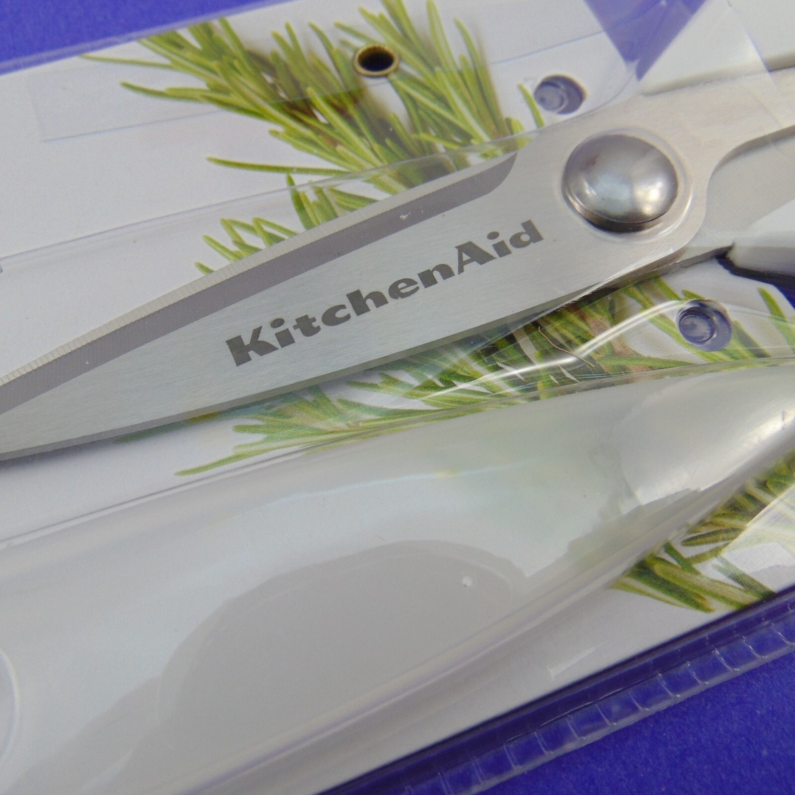 KitchenAid Utility Kitchen Shears Scissors White Handle Stainless Steel Blades