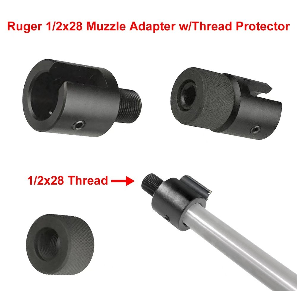 Ruger 1022 1/2 28 Muzzle  Adapter Thread Protector Combo