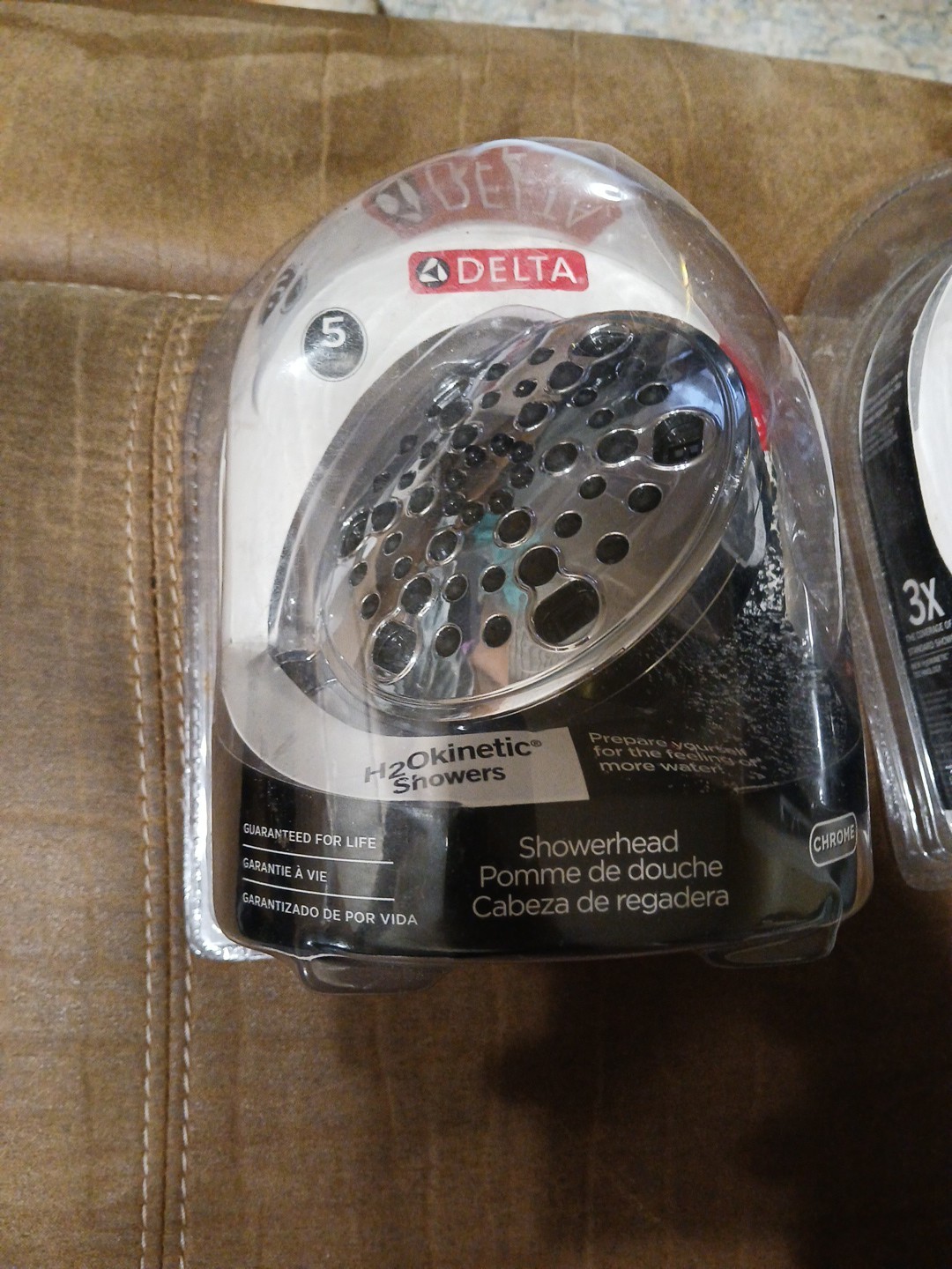 Delta 5 Spray Showerhead H2O Kinetic  Chrome 75559