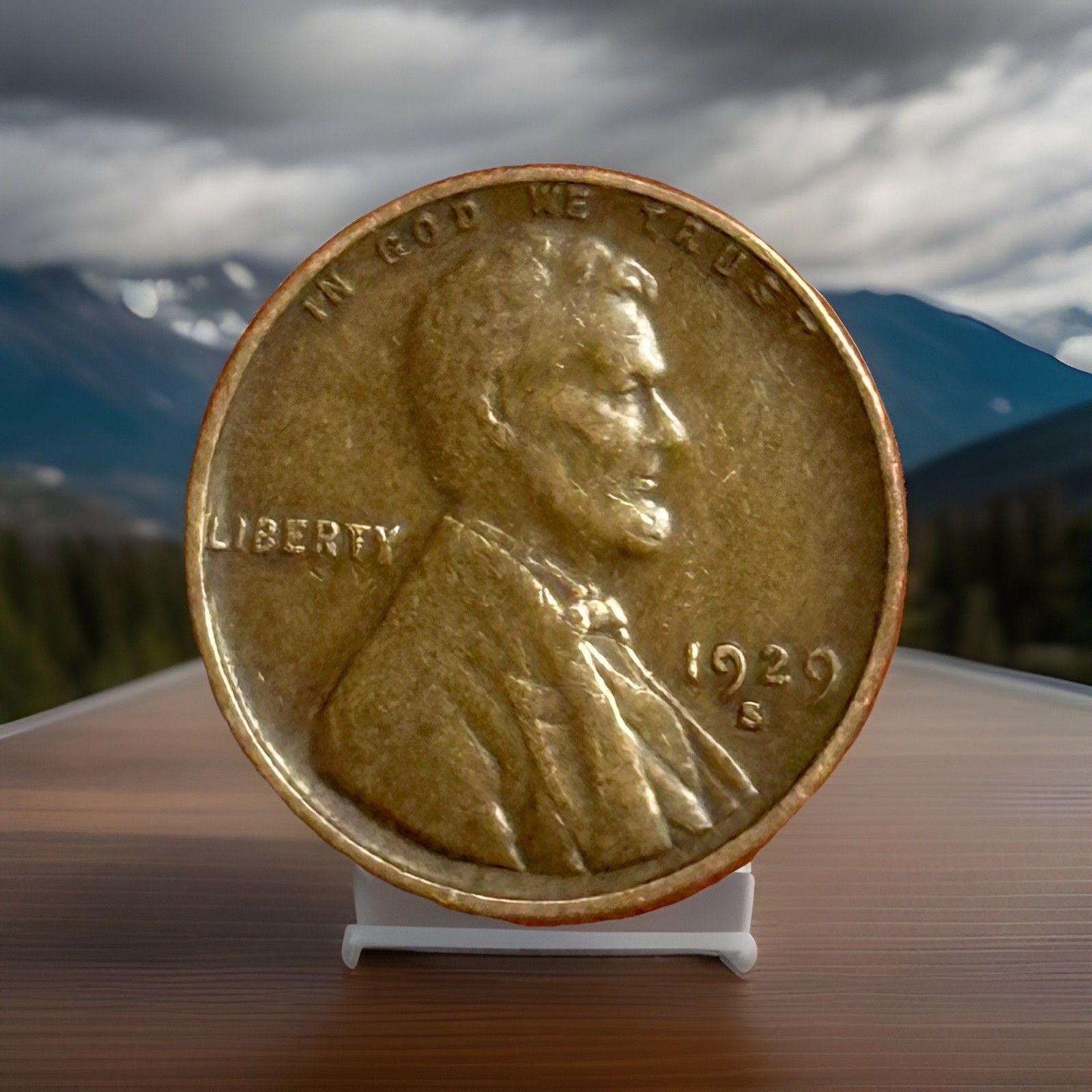 1929-S Lincoln Wheat Penny   Good Condition F/XF) 🇺🇸 #M27