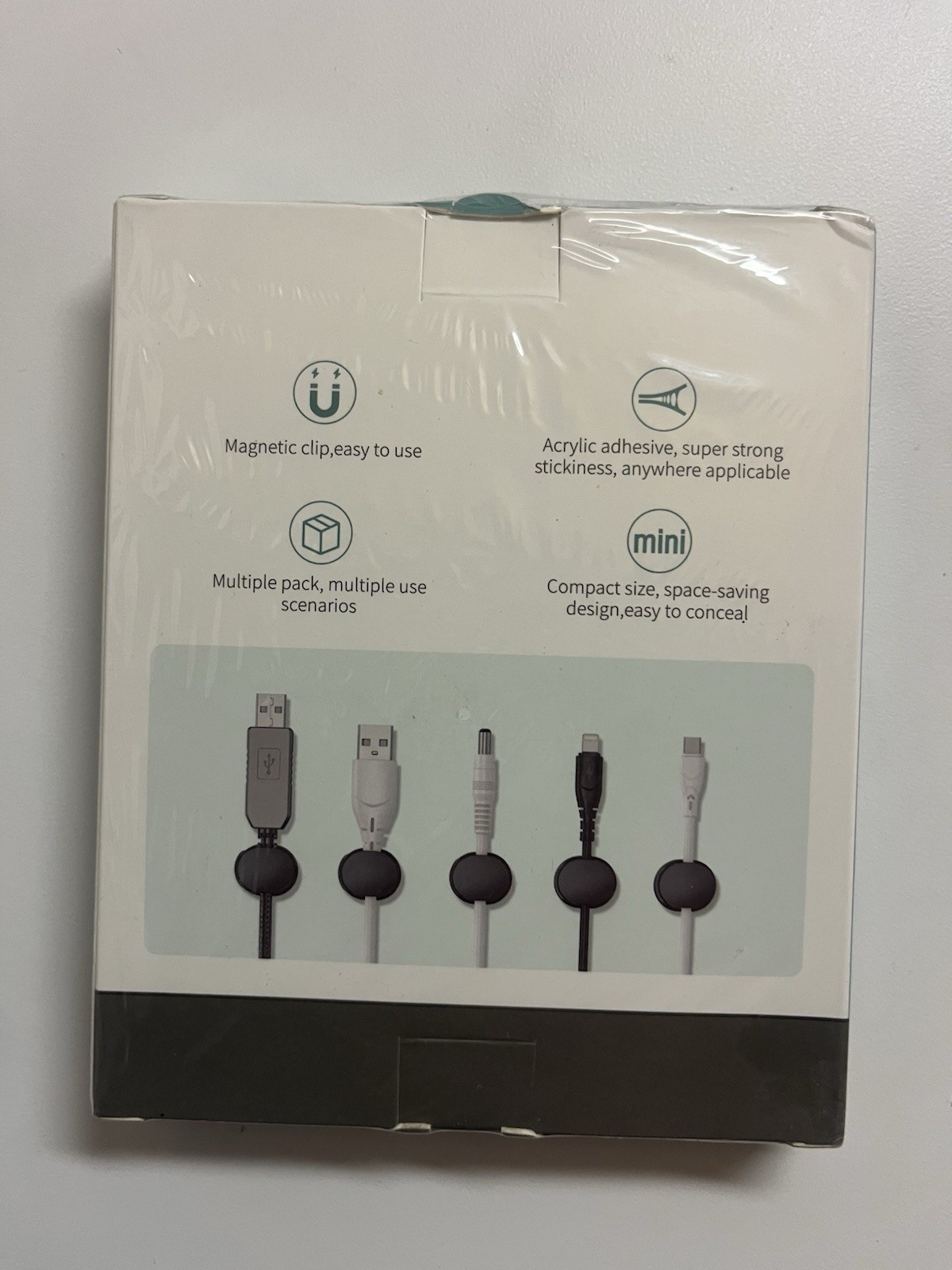 12 Pack Magnetic Cable Clips