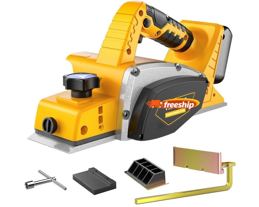 Cepillo Eléctrico Inalámbrico 3¼" para Carpintería y Bricolaje 30000 CPM