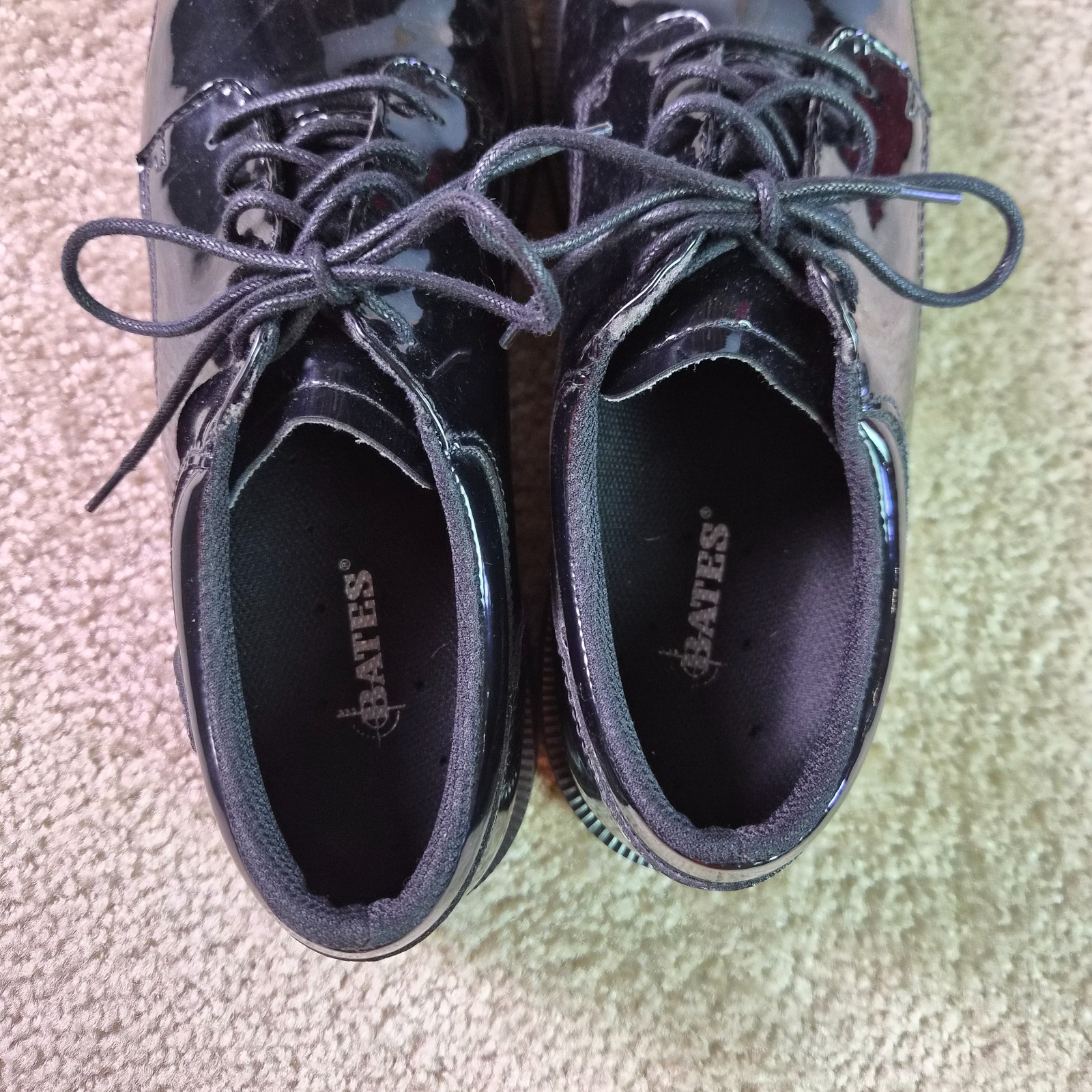 Bates Men’s Dress Shoes-High Gloss Duty Oxford Size 10 Black-E22141 Police/Fire
