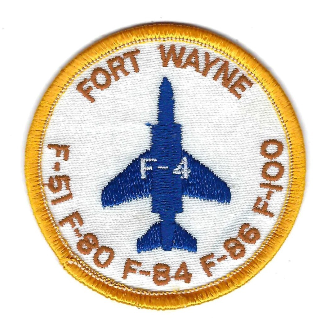 ORIGINAL 80's 163rd TAC FIGHTER SQUADRON  'AIRCRAFT HERITAGE'  patch