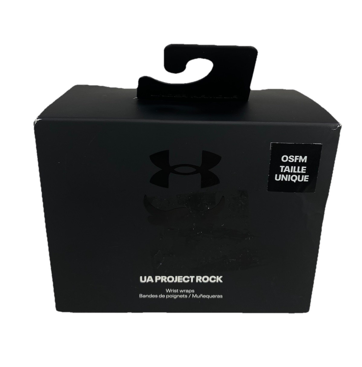 NEW Under Armour x Project Rock Wrist Wraps Gym Weight Lifting Black