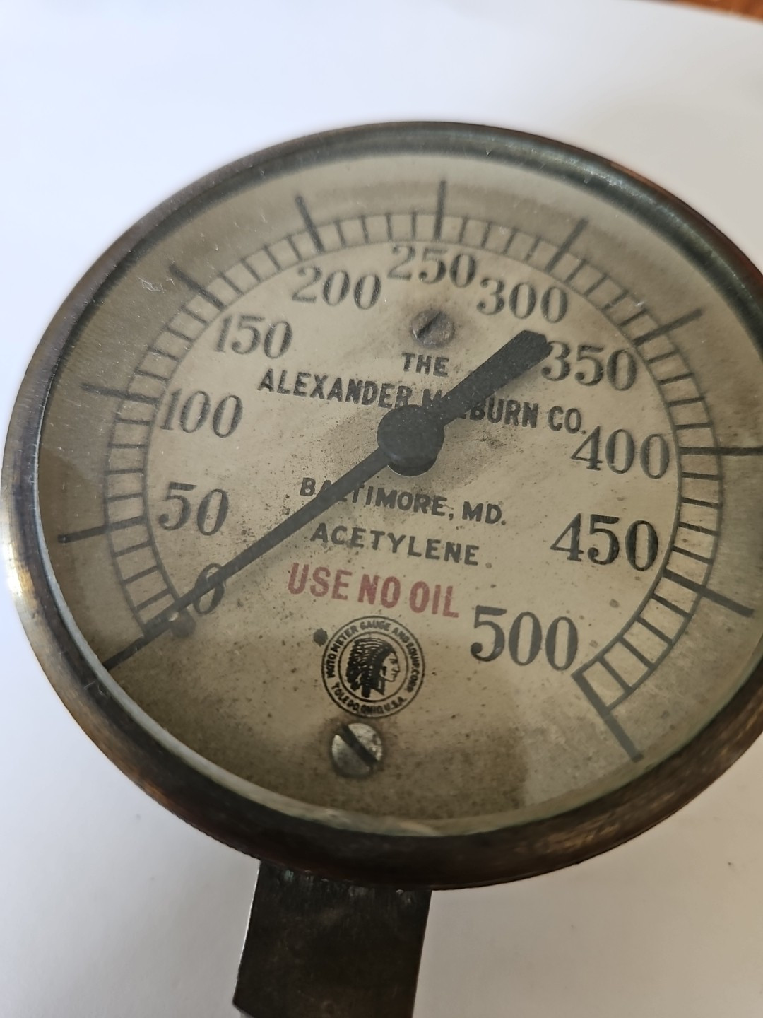 vintage usa pressure gauge