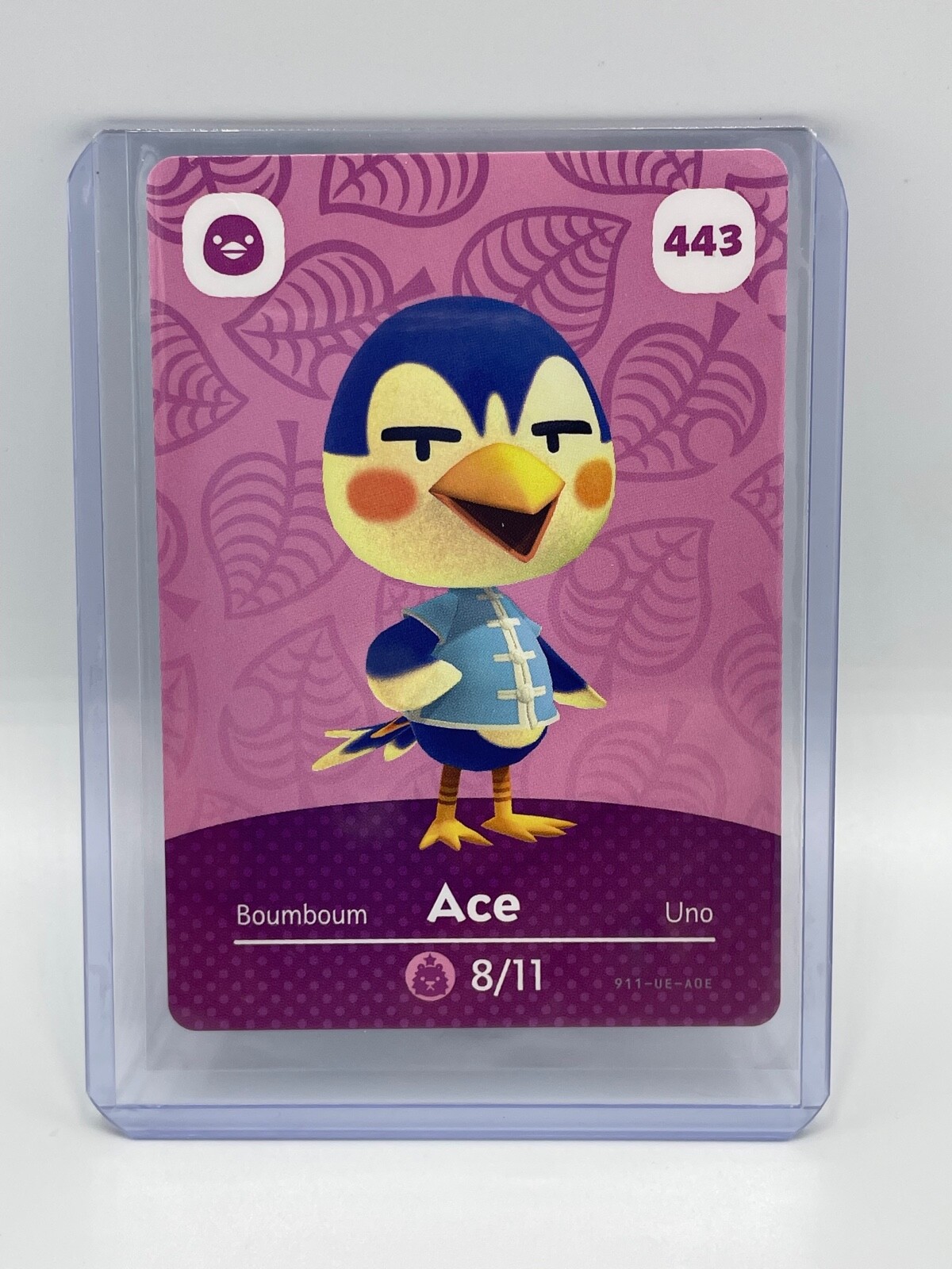 Ace #443 Animal Crossing Amiibo Card SERIES 5 Never Scanned!