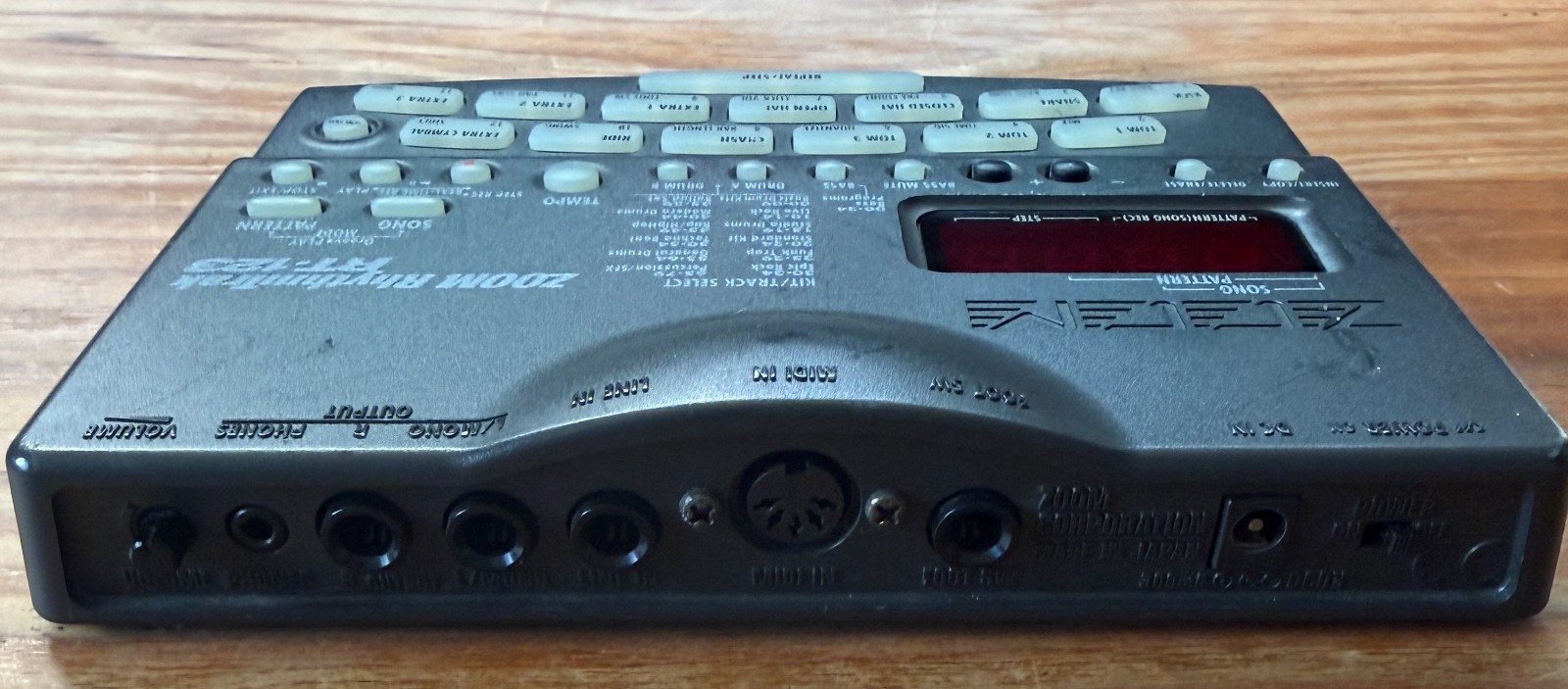 ZOOM RT-123 RhythmTrack Electronic Drum Tested Working with AC Adapter