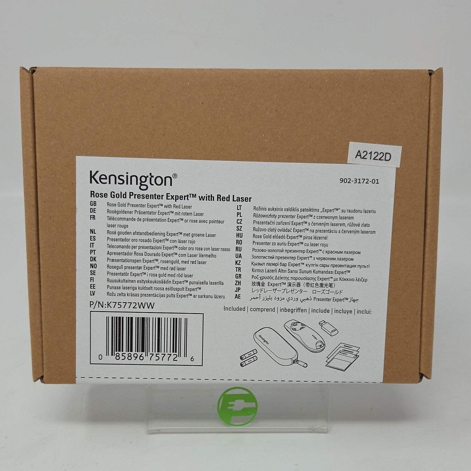 New Kensington Presenter Expert with Red Laser Wireless Presentation Pointers
