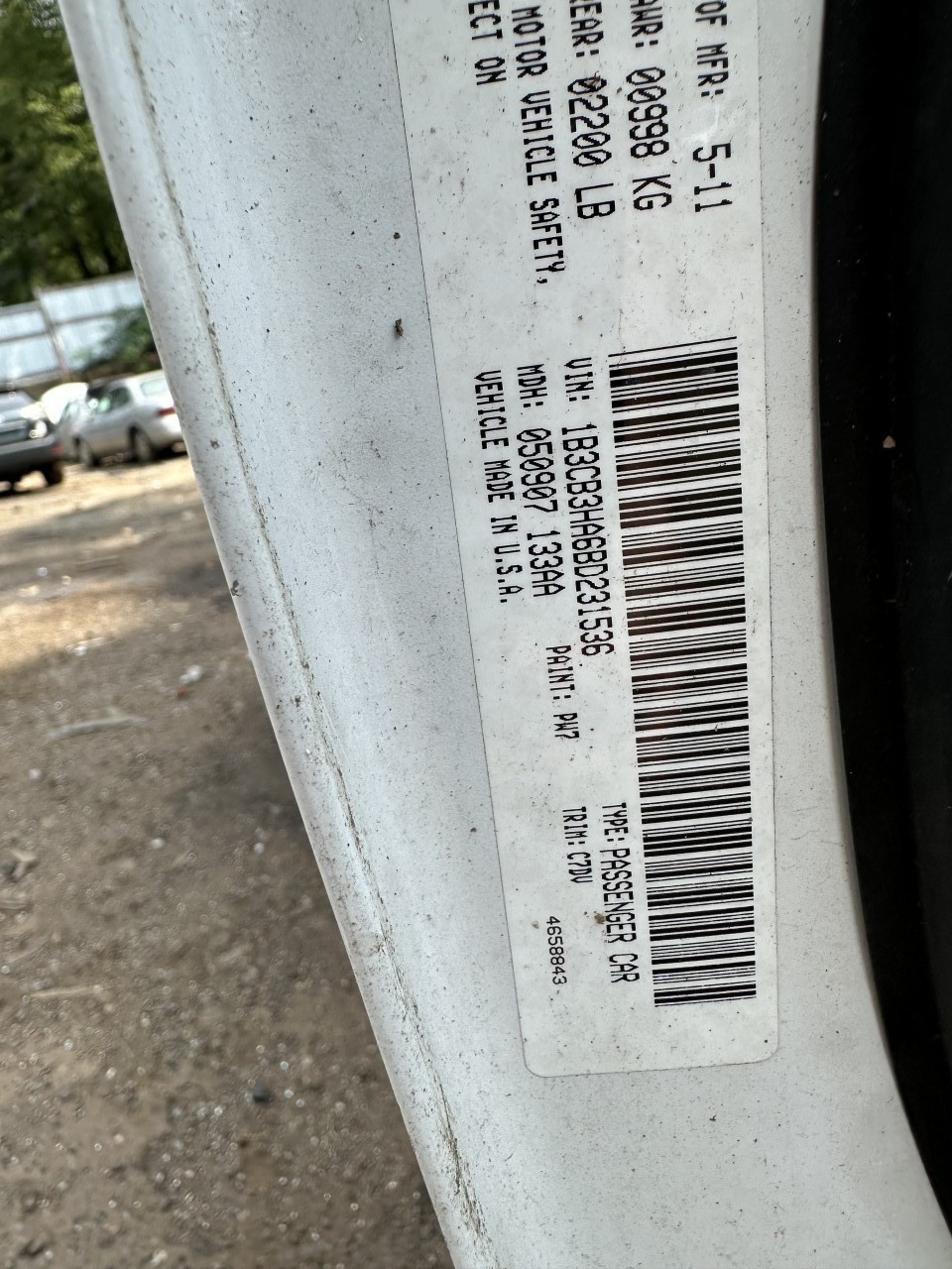 Used Speedometer Gauge fits: 2011 Dodge Caliber MPH ID 68087323AA Grade A